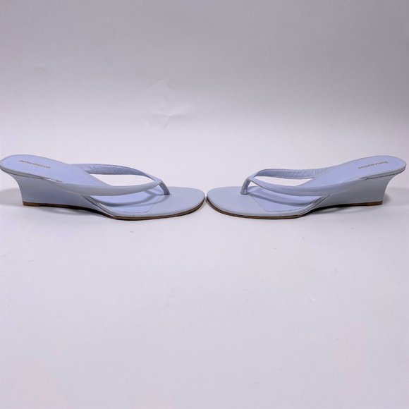 REFORMATION Baby Blue 'Amelia' Thong Wedge Sandal - Picture 3 of 7